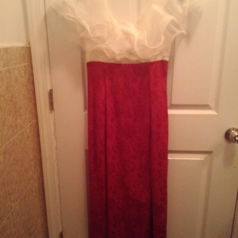 White and Red dress